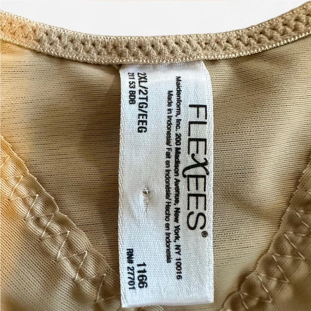 NWT 2XL SHAPEWEAR‎ Flexees by Maidenform Firm Control Body Shaper Nude Beige XXL - Picture 7 of 8